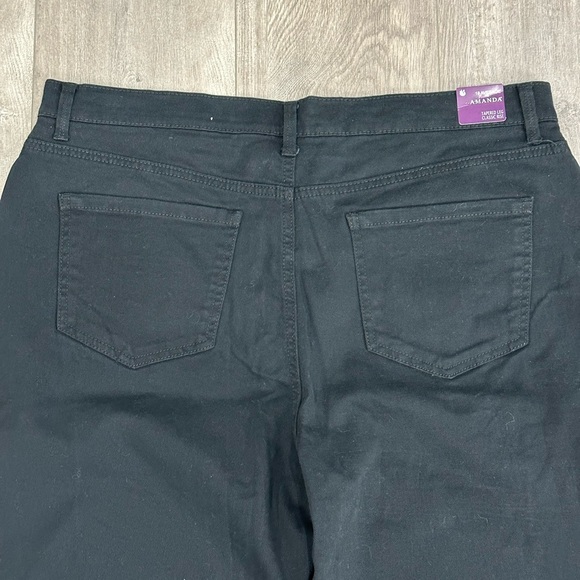 Womens Gloria Vanderbilt 18 XL 1X Jeans Denim Black Stretch Straight Amanda NWT - Picture 6 of 11